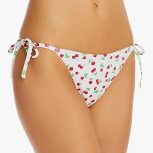 NWTs AQUA Side Tie Cherry Bikini Bottoms Size Medium